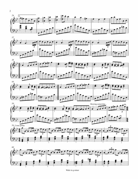 Waltz In G Minor Page 2