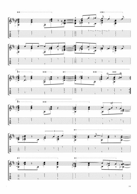 Wave Solo Guitar Tablature Page 2