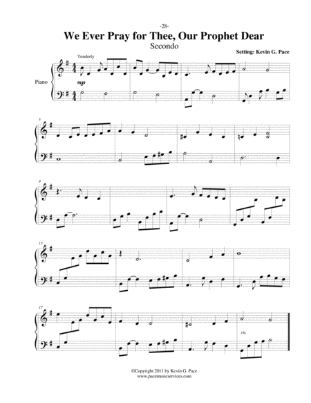 We Ever Pray For Thee Easy Piano Duet Page 2