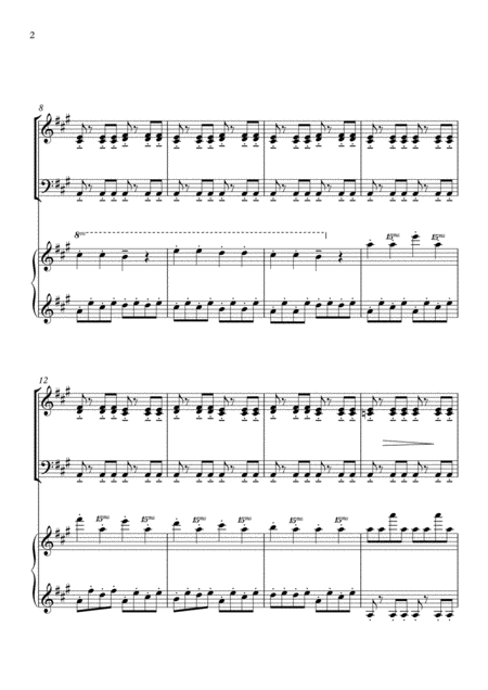 We Three Kings Of Orient Are Christmas Medley Trio For Violin Cello And Piano Page 2