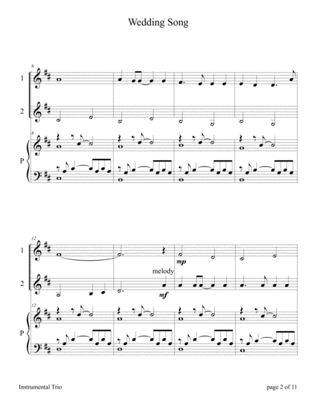 Wedding Song There Is Love Violin Duet With Piano Accompaniment Page 2