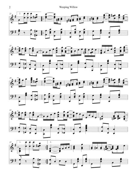 Weeping Willow Joplin Piano Solo Page 2