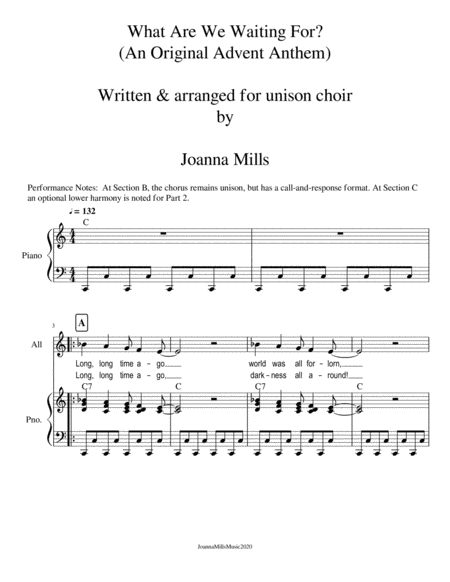 What Are We Waiting For For Unison Choir Page 2