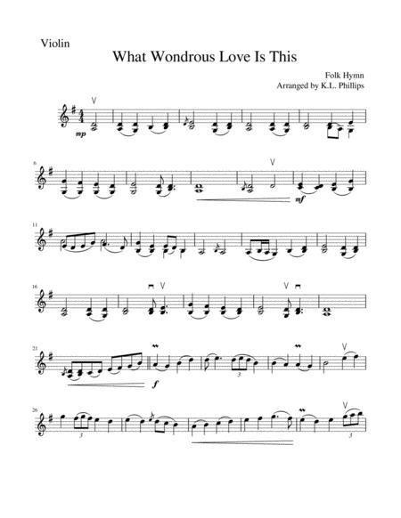 What Wondrous Love Is This Violin Solo Unaccompanied Page 2