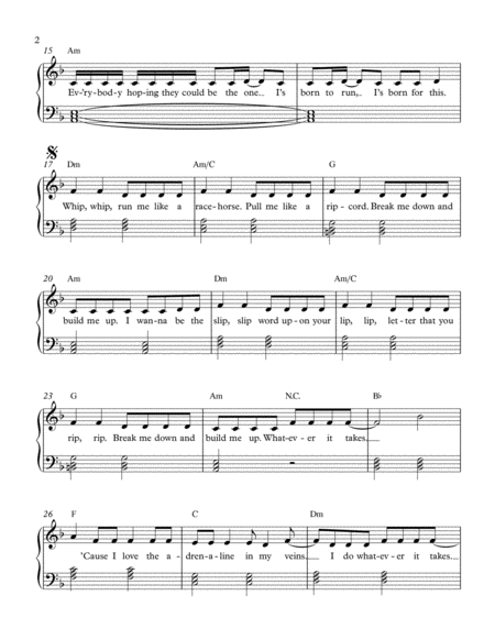 Whatever It Takes Chord Comp Version Page 2