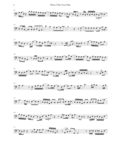 When I Was Your Man Original Key Bassoon Page 2