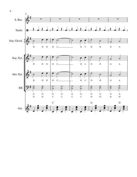 When The Saints Go Marching In Easy Orff Ensemble Page 2