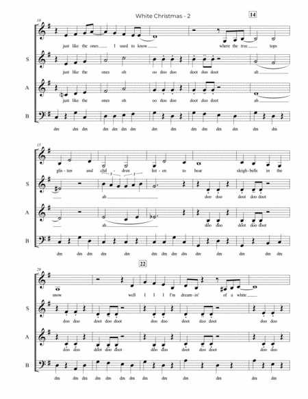 White Christmas Sab A Cappella Page 2