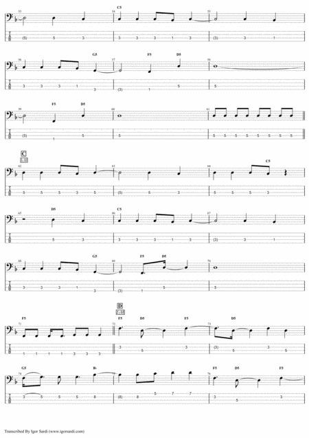 White Man Queen John Deacon Complete And Accurate Bass Transcription Whit Tab Page 2