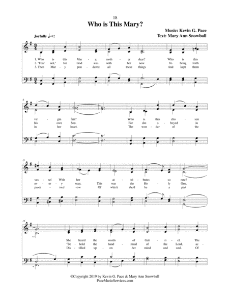 Who Is This Mary An Original Christmas Hymn Page 2