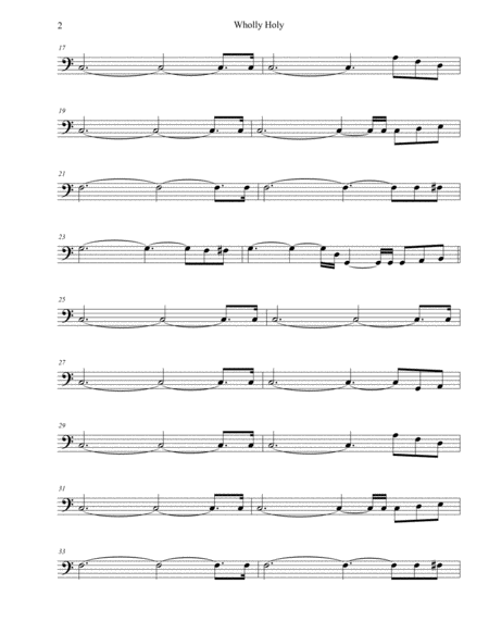 Wholy Holy Bass Guitar Page 2