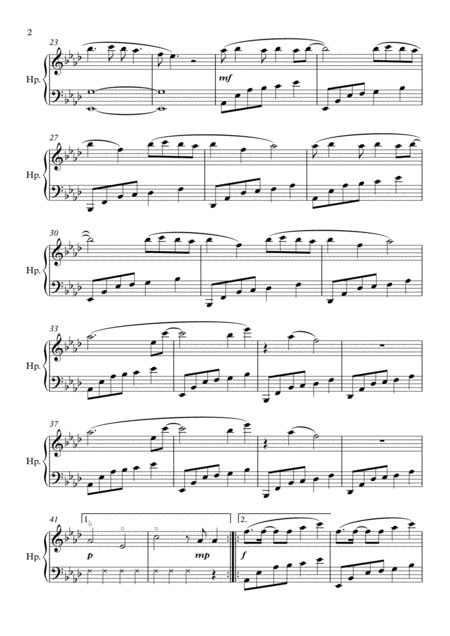 Wildest Dreams Harp Solo Page 2