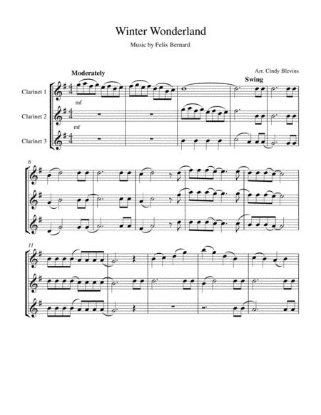 Winter Wonderland Clarinet Trio Page 2