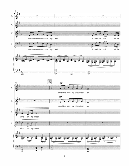 Winters Breath Satb Choir Piano Page 2