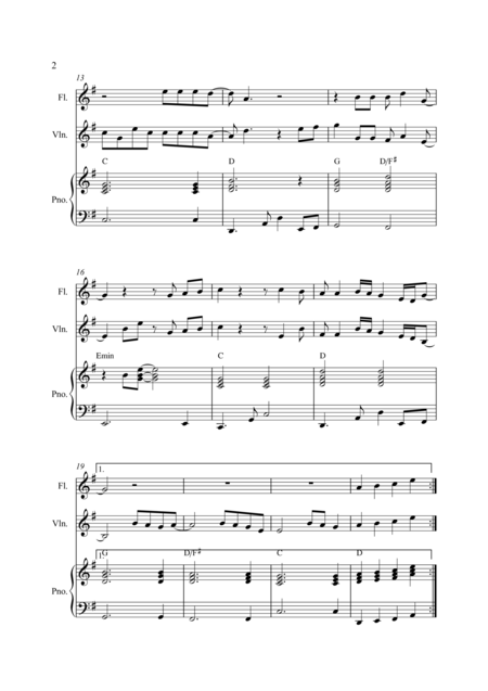 Wonderful Tonight Violin And Flute Duet Page 2