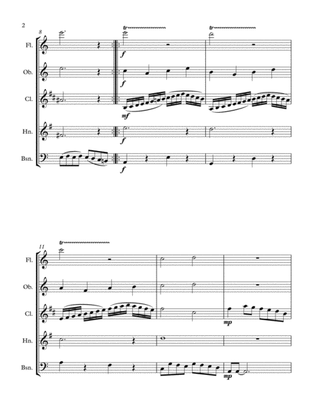 Woodwind Quintet No 1 Butterflies Page 2