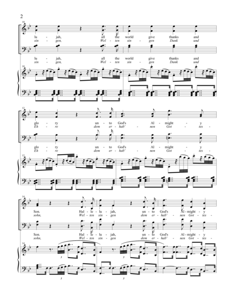Worlds Sing Hallelujah From The Mount Of Olives Satb Page 2