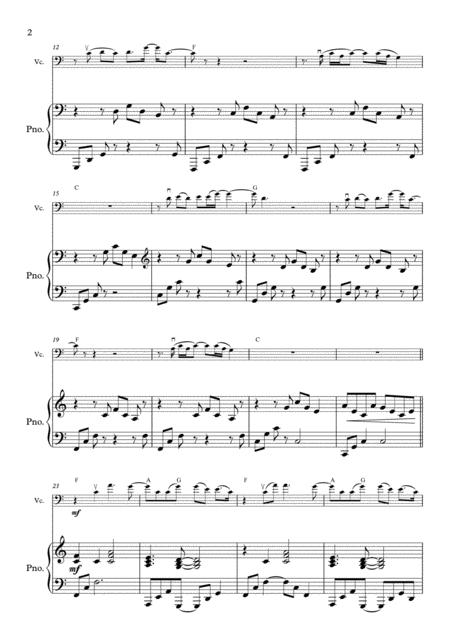 Yellow Coldplay Cello And Piano Arrangement Page 2