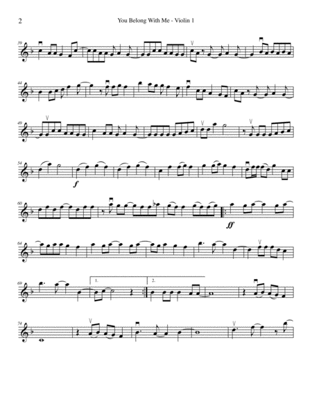 You Belong With Me String Quartet Page 2