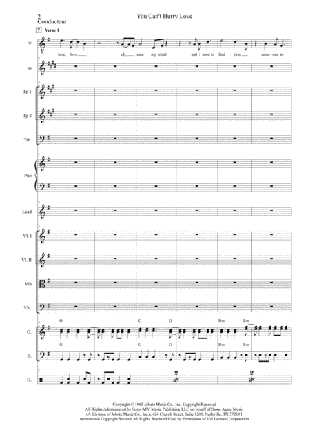 You Cant Hurry Love Phil Collins Version For Lead Voice Pop Combo And String 4tet Page 2