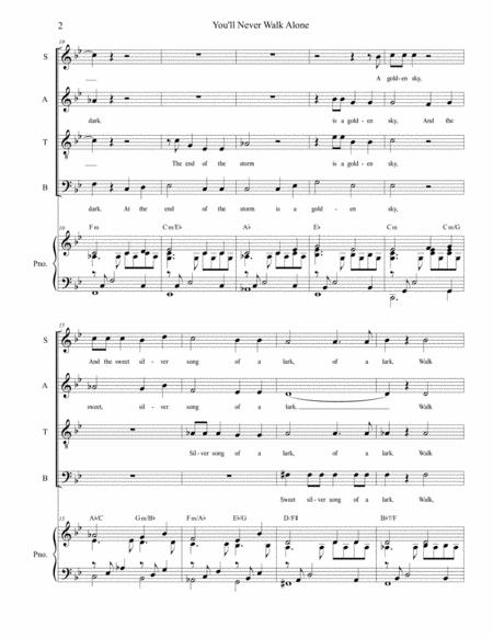 You Ll Never Walk Alone Vocal Quartet Satb Page 2