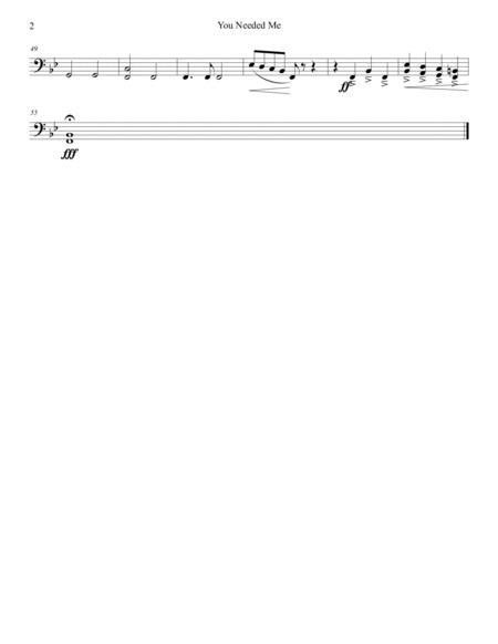 You Needed Me Trombone Solo With Trombone Choir Page 2