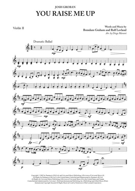 You Raise Me Up For String Quartet Page 2