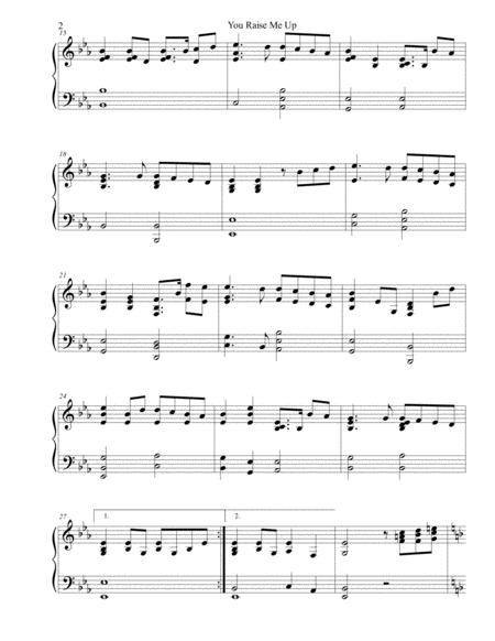 You Raise Me Up Josh Groban Sheet Music Advanced Page 2