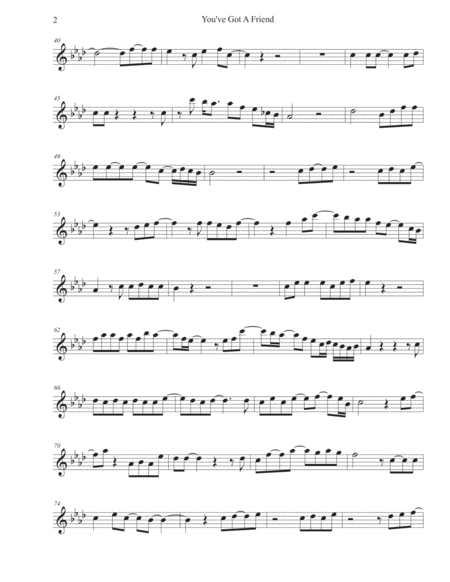 You Ve Got A Friend Flute Page 2