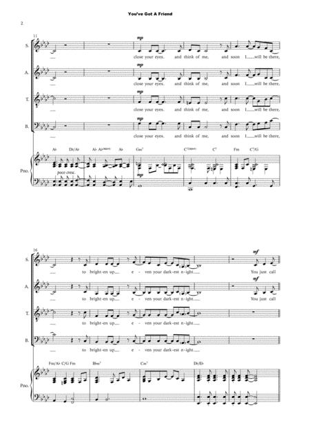 You Ve Got A Friend Satb Page 2