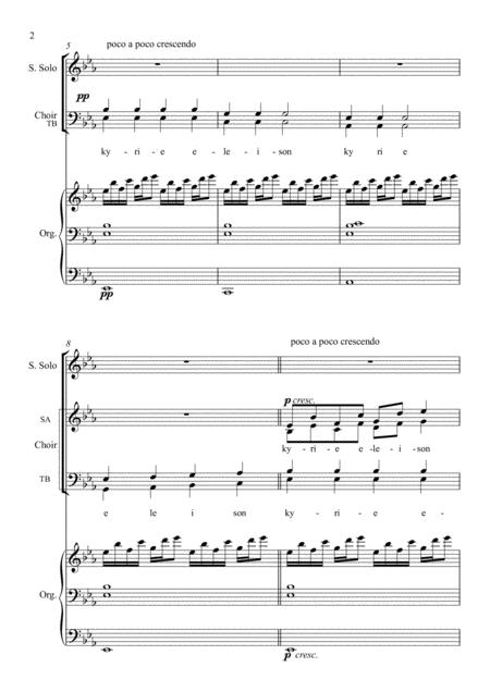 1 Kyrie From Missa Ritornelli For Sopran Solo Mixed Choir Organ Page 2
