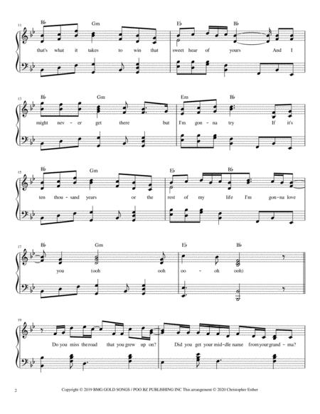 10 000 Hours Feat Justin Bieber Piano Lyrics Chords Page 2