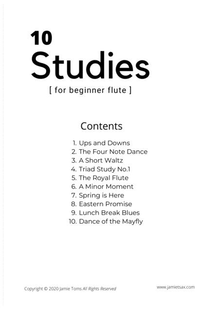 10 Beginner Flute Studies Page 2