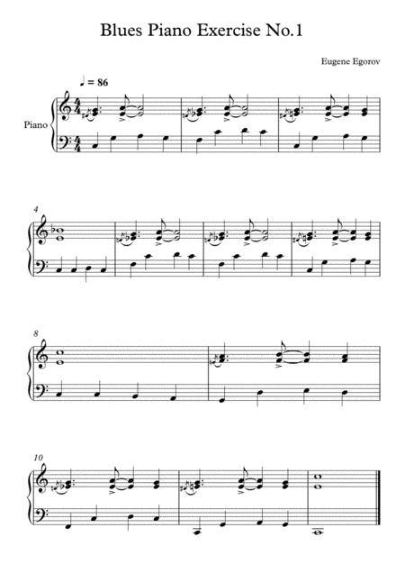 10 Blues Piano Exercises Page 2