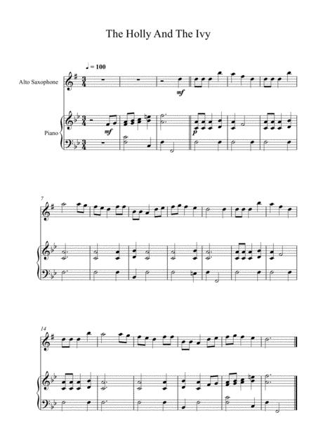 10 Christmas Songs For Alto Saxophone Piano Vol 2 Page 2