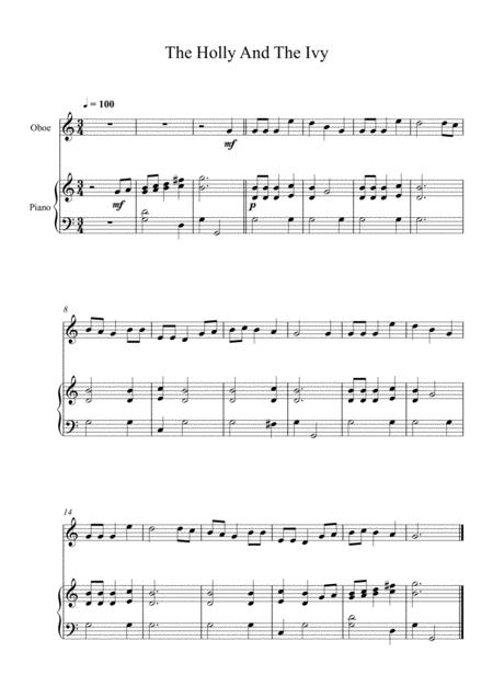 10 Christmas Songs For Oboe Piano Vol 2 Page 2