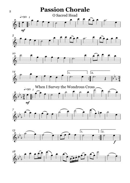 10 Easter Hymns Flute Trios Page 2