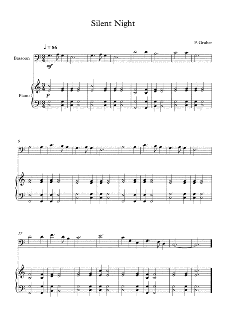 10 Easy Classical Pieces For Bassoon Piano Vol 2 Page 2