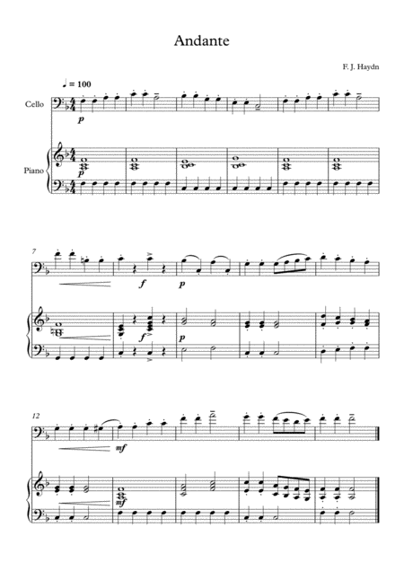 10 Easy Classical Pieces For Cello Piano Vol 4 Page 2