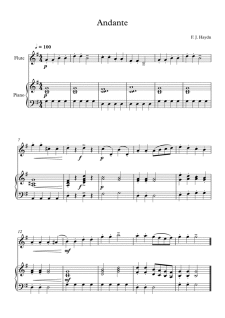 10 Easy Classical Pieces For Flute Piano Vol 4 Page 2