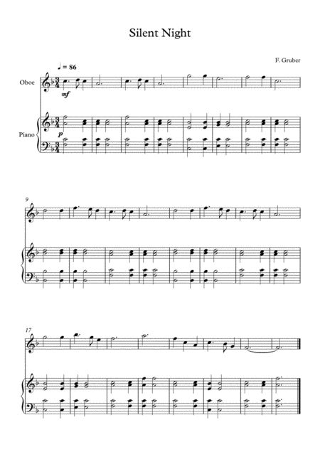 10 Easy Classical Pieces For Oboe Piano Vol 2 Page 2
