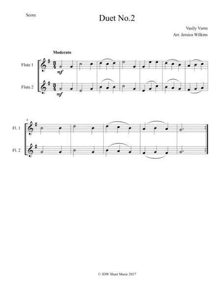 10 Easy Flute Duets Page 2