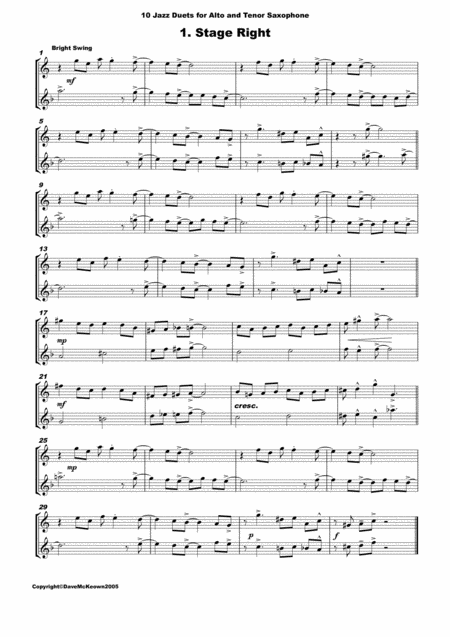 10 Jazz Duets For Alto And Tenor Saxophone Page 2