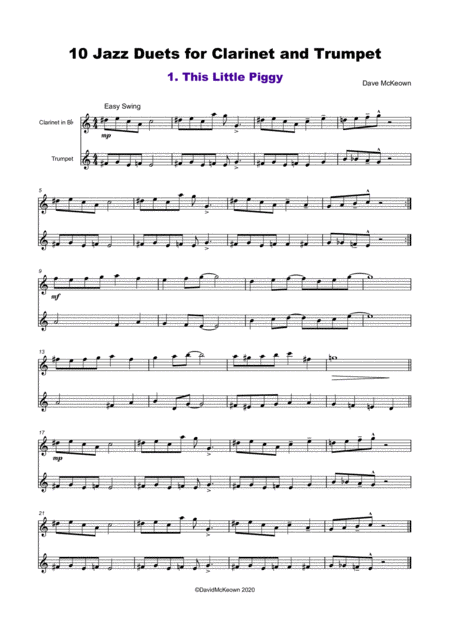 10 Jazz Duets For Clarinet And Trumpet Page 2