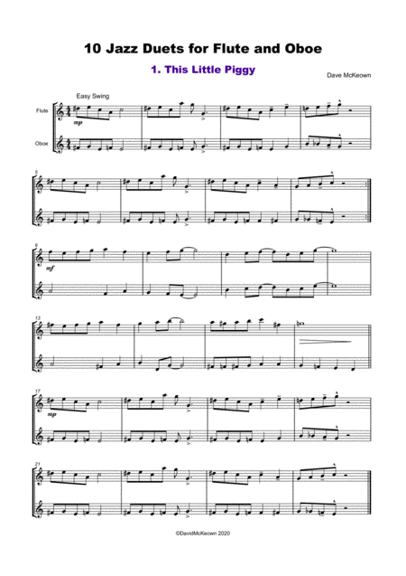 10 Jazz Duets For Flute And Oboe Page 2