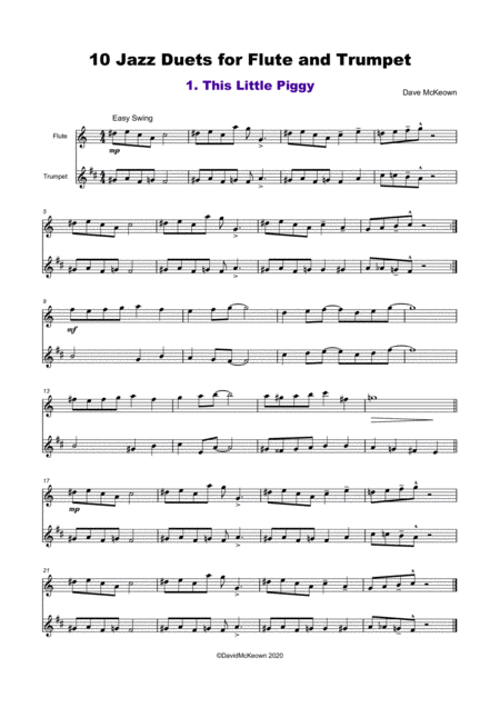 10 Jazz Duets For Flute And Trumpet Page 2