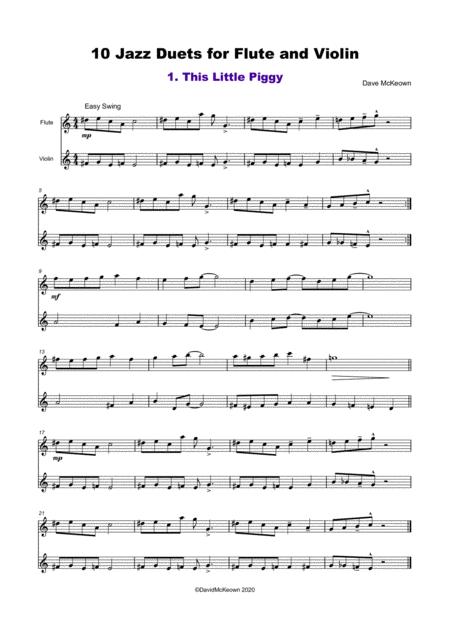10 Jazz Duets For Flute And Violin Page 2