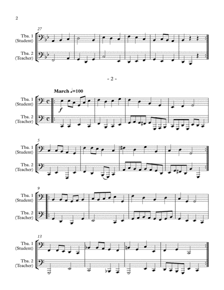 10 Little Duets For Teacher And Student 2 Tubas Page 2