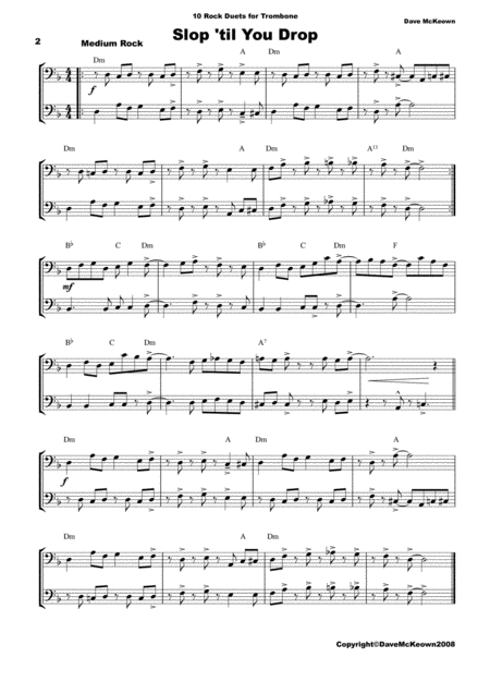 10 Rock Duets For Trombone Page 2