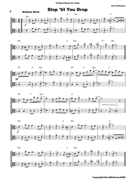 10 Rock Duets For Viola Page 2